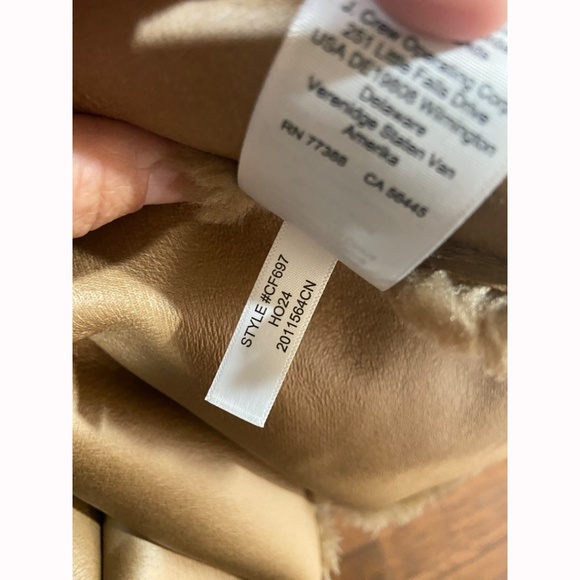 NWT Woman’s J Crew Faux Fur Teddy Bear Brown Pea Coat, Size Small - Picture 8 of 9